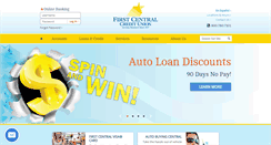 Desktop Screenshot of firstcentralcu.com